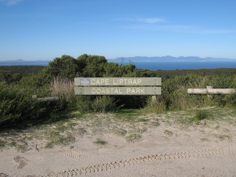 Walkerville - Walkerville Road between Promontory View estate and Walkerville South Road: View south-east across Cape Liptrap Coastal Park