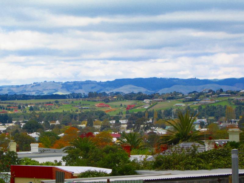 Warragul - Around Warragul: View south-east across town near corner of Victoria St and Craig St