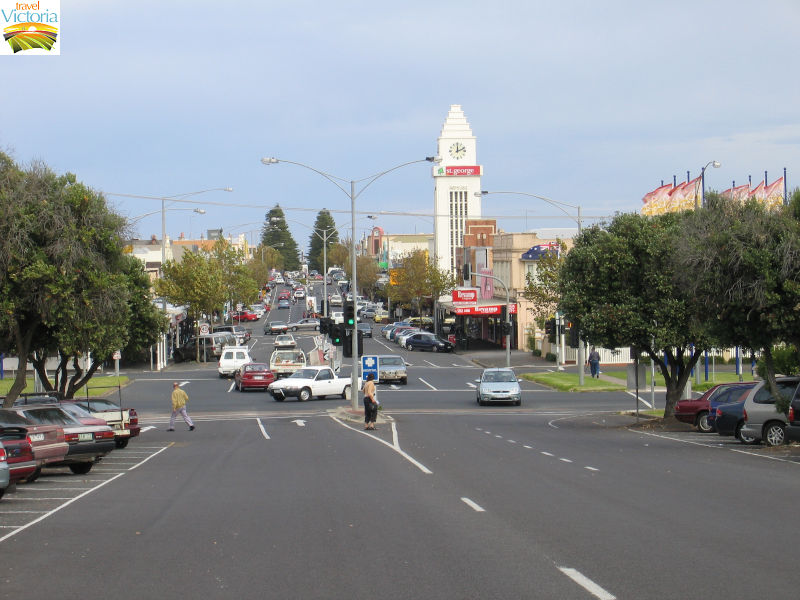 Warrnambool - Commercial centre: view south along Liebig Street towards Raglan Parade
