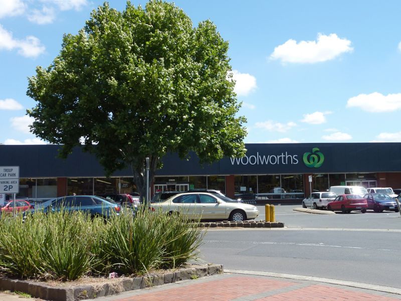 Werribee - Shops and commercial centre, Watton Street - Woolworths supermarket fronting Comben Dr