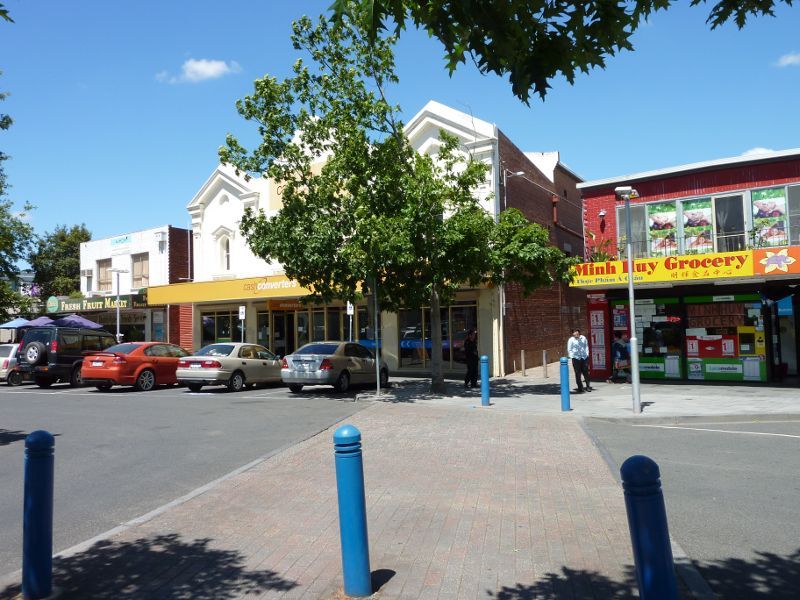 Werribee - Shops and commercial centre, Watton Street - Shops along west side of Station Pl