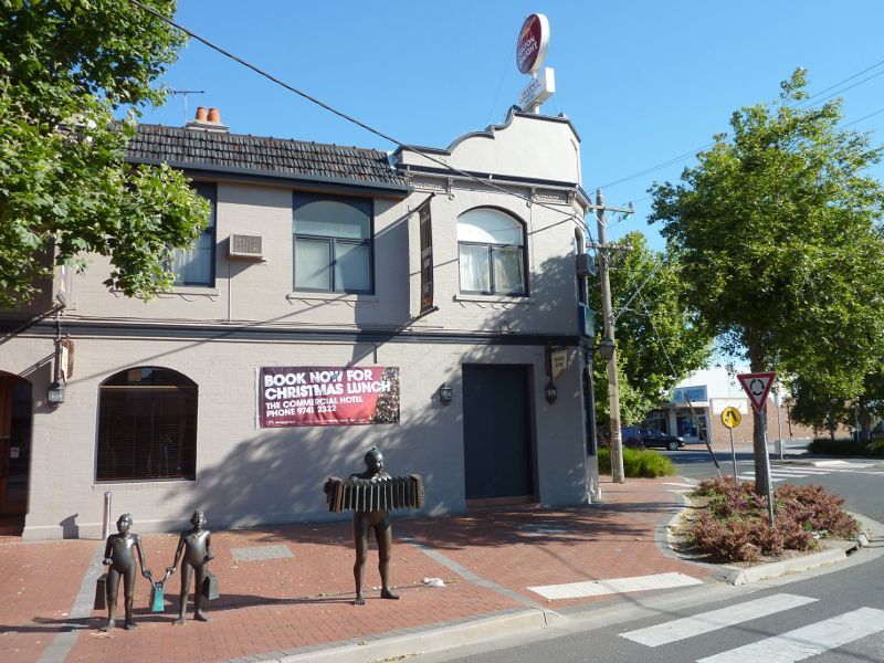 Werribee - Shops and commercial centre, Watton Street - Commercial Hotel, corner Watton St and Bridge St