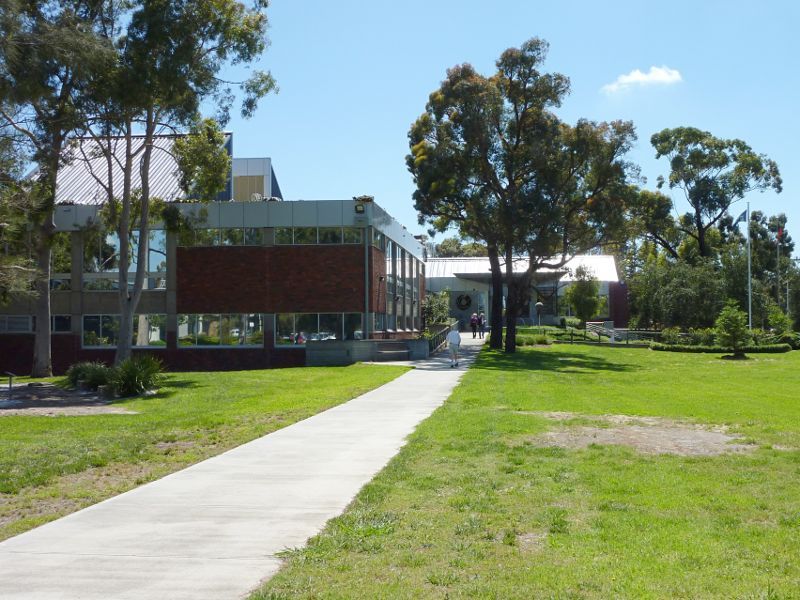 Werribee - Civic Centre, Princes Highway - Lawns at western side of civic centre