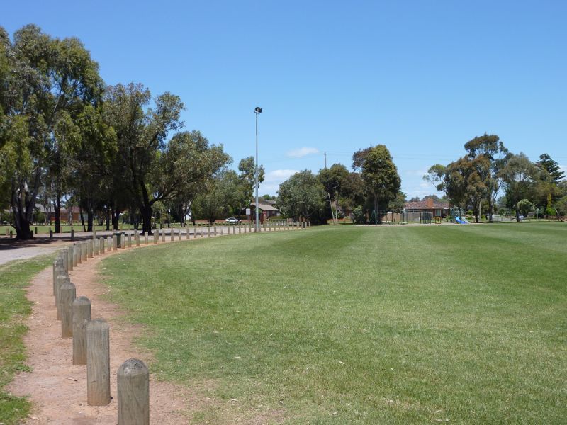 Werribee - Galvin Park, Shaws Road - Entrance driveway beside oval