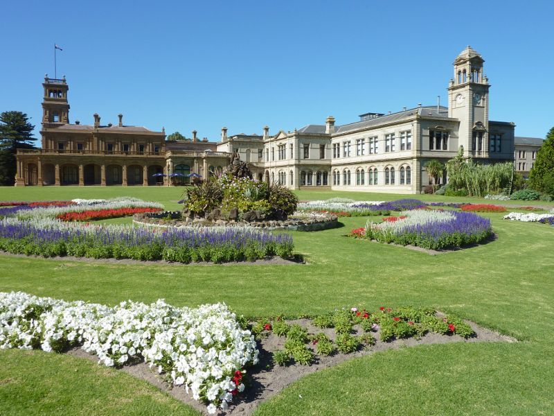 Werribee - Werribee Park and The Mansion, Werribee South - View of The Mansion and Mansion Hotel & Spa from parterre