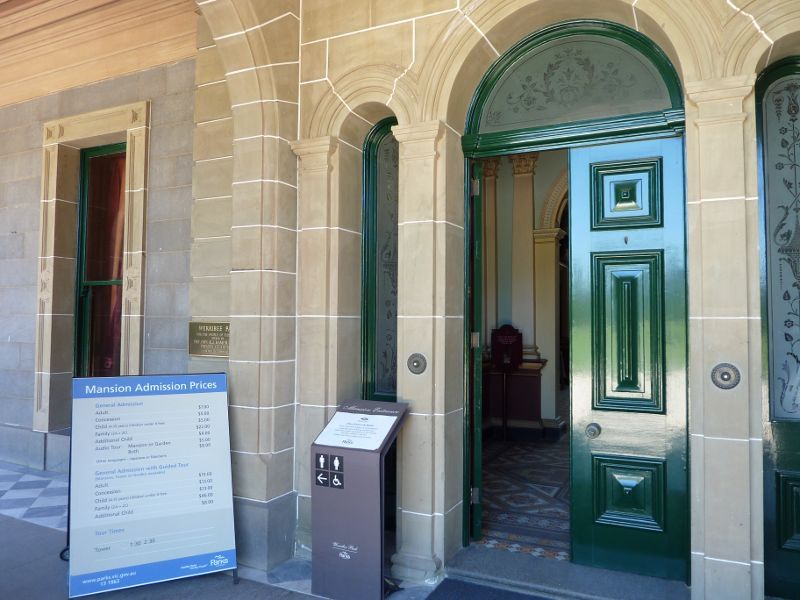 Werribee - Werribee Park and The Mansion, Werribee South - The Mansion front door
