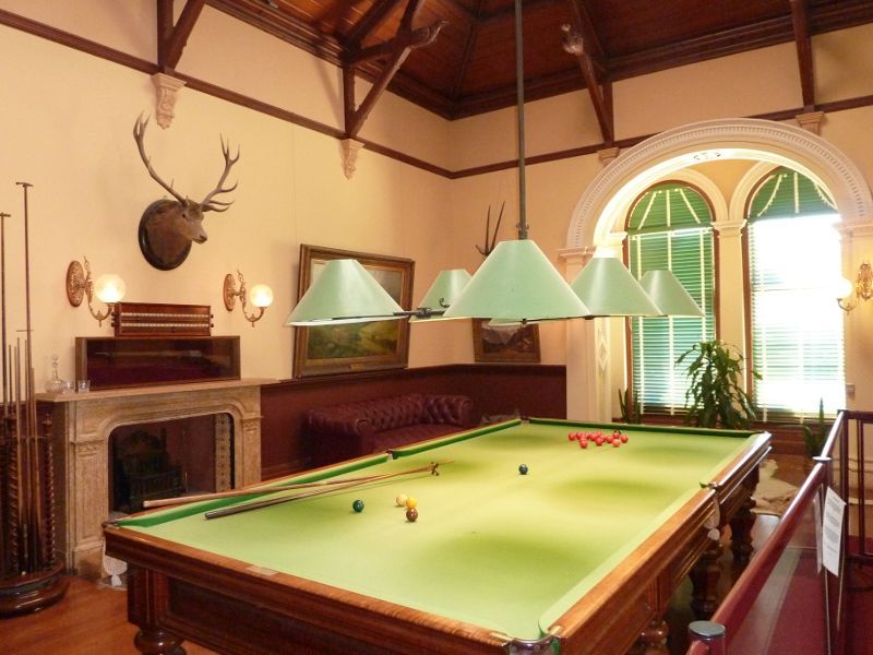 Werribee - Werribee Park and The Mansion, Werribee South - Billiard room inside The Mansion