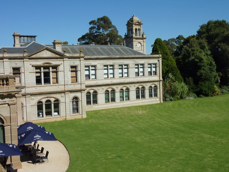 Werribee - Werribee Park and The Mansion, Werribee South - View from front balcony of The Mansion towards Mansion Hotel & Spa