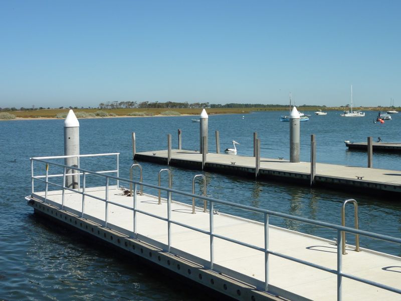 Werribee - Beach, foreshore, jetty, boat ramps and J.D. Bellin Reserve, Beach Road, Werribee South: Boat ramps