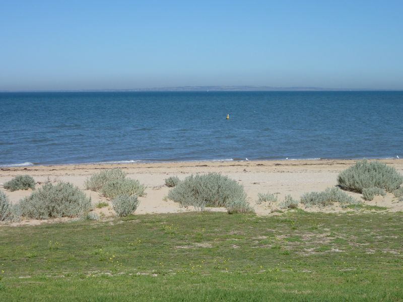 Werribee - Beach and coastline opposite Price Reserve, Beach Road, Werribee South - View across beach