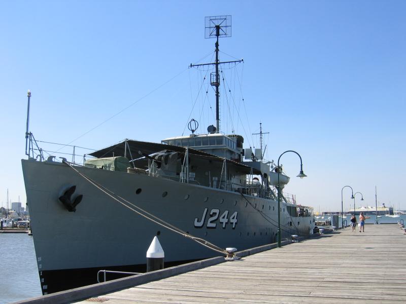Williamstown - Commonwealth Reserve at Nelson Place and Gem Pier: HMAS Castlemaine Maritime Museum, Gem Pier