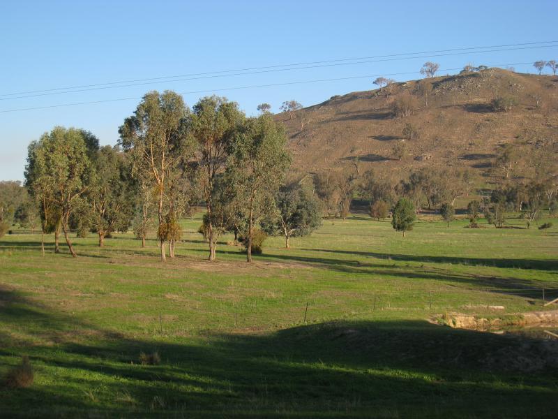 Wodonga - Huon Creek Road: South-easterly view, Huon Creek Rd, east of Spring Gully Rd