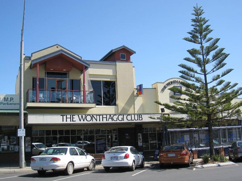 Wonthaggi - Shops and Commercial Centre, Graham Street, McBride Avenue, Murray Street: Wonthaggi Club, McBride Av between Murray St and Graham St