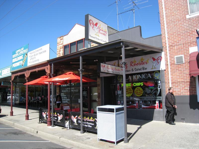 Wonthaggi - Shops and Commercial Centre, Graham Street, McBride Avenue, Murray Street: Shops along southern side of Graham St between McBride Av and Billson St