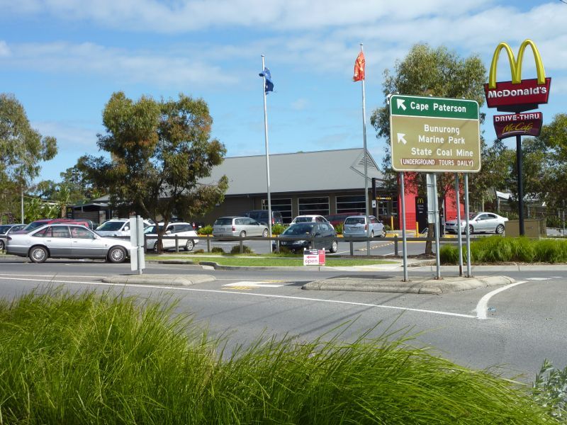 Wonthaggi - Shops and Commercial Centre, Graham Street, McBride Avenue, Murray Street: McDonalds, corner of Billson St and Graham St