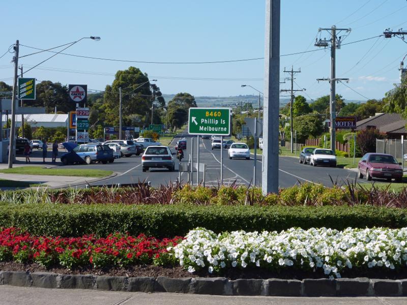 Wonthaggi - McKenzie Street: View north along McKenzie St at Graham St