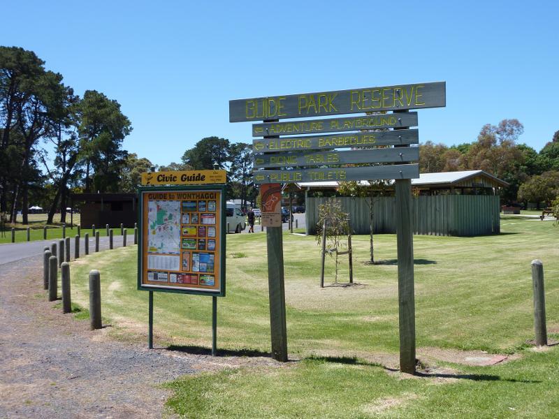 Wonthaggi - Guide Park, Graham Street at South Dudley Road: Entrance to park at South Dudley Rd
