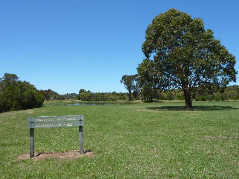 Wonthaggi - Wonthaggi Wetlands Conservation Park, South Dudley Road - View east towards wetlands from South Dudley Rd near Station St
