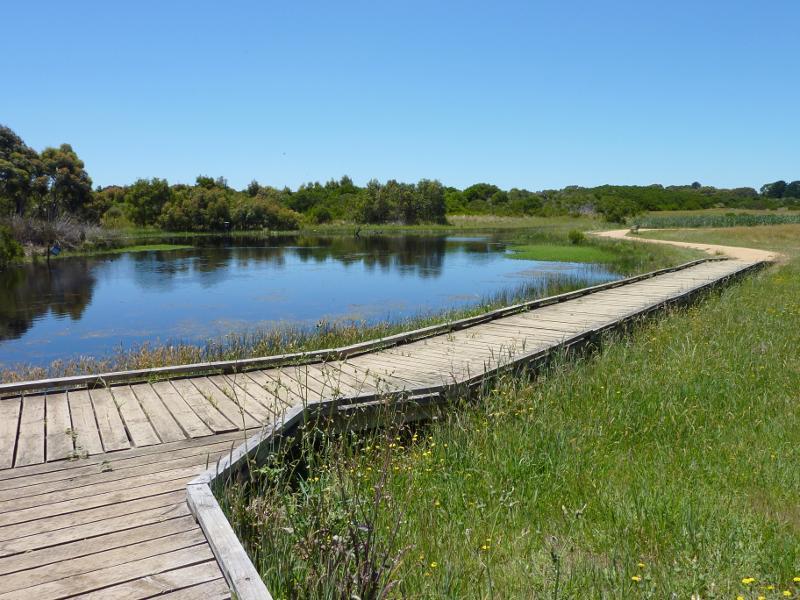 Wonthaggi - Wonthaggi Wetlands Conservation Park, South Dudley Road: Boardwalk around lake