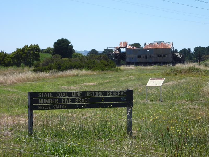 Wonthaggi - State Coal Mine Historic Reserve, Central Area Mine, West Area Road: Remains of rescue station