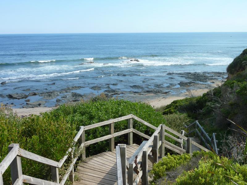 Wonthaggi - Harmers Haven Beach, off Viminaria Road: Steps down to beach
