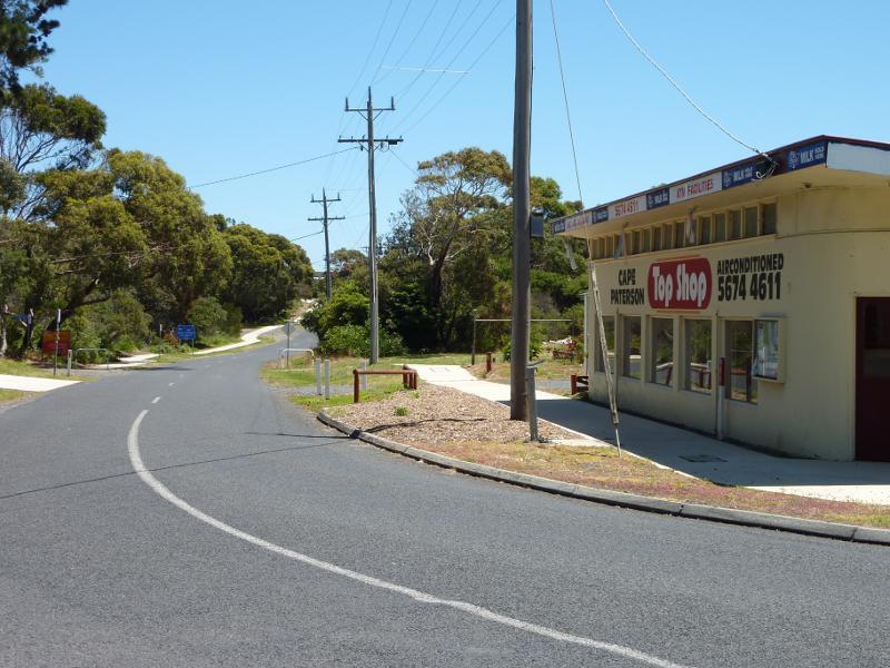 Wonthaggi - Cape Paterson, town centre along Surf Beach Road: View west along Surf Beach Rd at Cape Paterson Rd