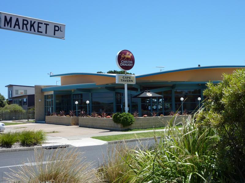 Wonthaggi - Cape Paterson, town centre along Surf Beach Road: Cape Tavern, corner Surf Beach Rd and Market Pl
