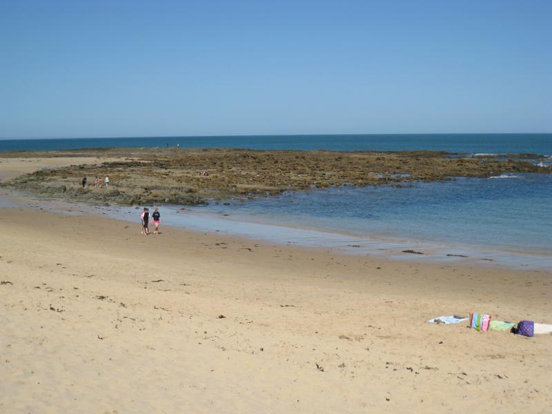 Wonthaggi - Cape Paterson, Bay Beach and boat ramp: View south-east across beach from near lookout tower