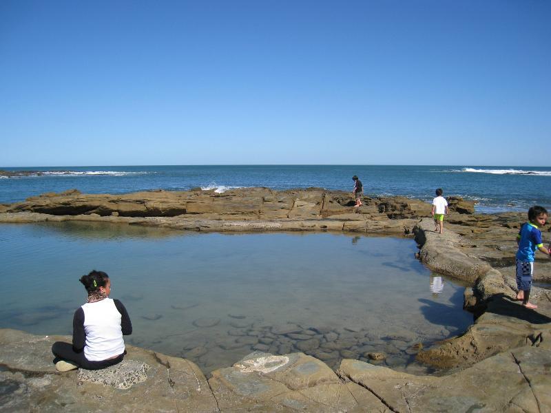 Wonthaggi - Cape Paterson, Bay Beach and boat ramp: Rock pool