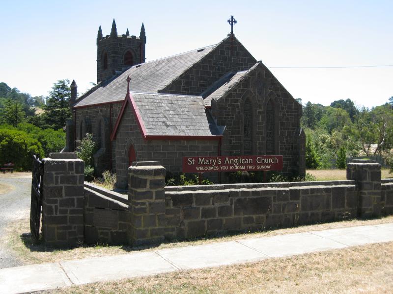 Woodend - Around Woodend: St Mary's Anglican Church, Buckland St