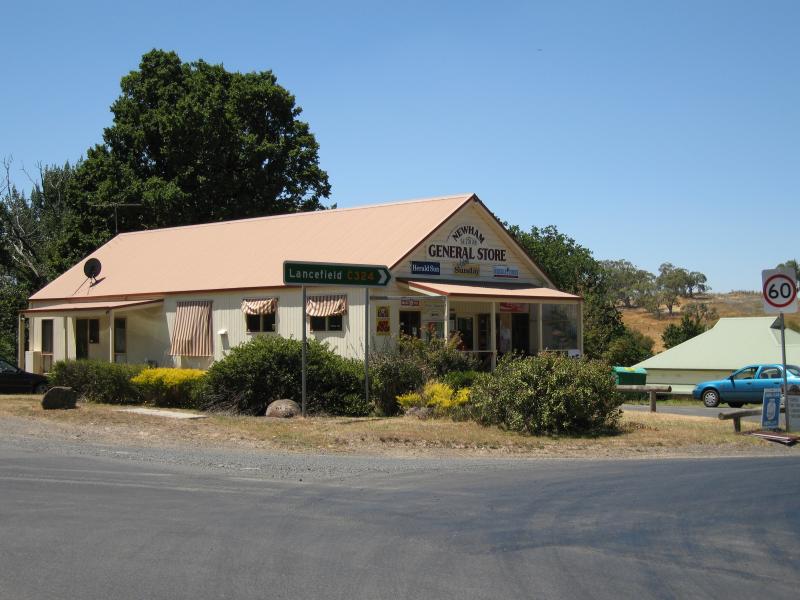 Woodend - Town of Newham, 10 kilometres north-west of Woodend: Newham General Store, corner Coach Rd and Rochford Rd