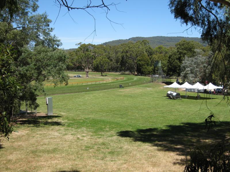 Woodend - Hanging Rock Reserve, South Rock Road: Racecourse and surrounding lawns