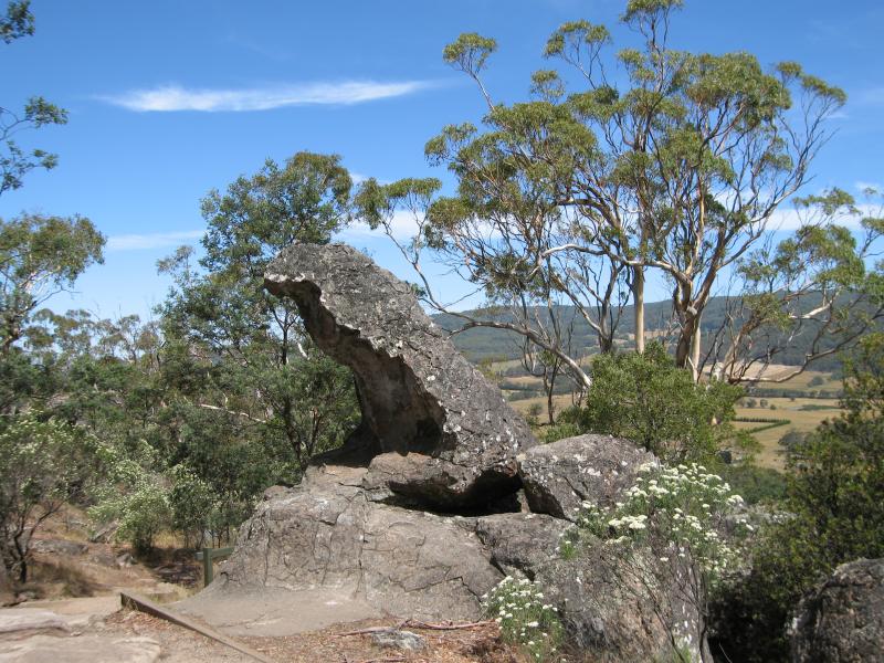 Woodend - Climb to summit of Hanging Rock: The Eagle
