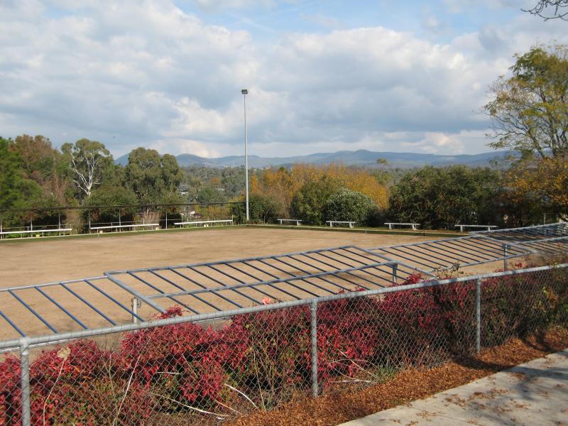 Yackandandah - Williams Street and Railway Avenue: Bowling green, Railway Av