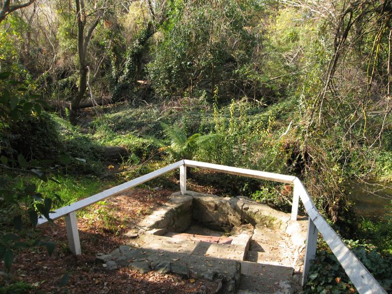 Yackandandah - Molyneux's Mineral Spring, Mineral Lane at Commissioners Creek: Mineral spring