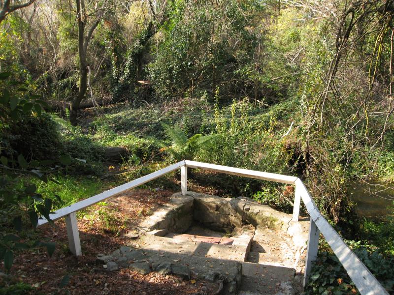 Yackandandah - Molyneux's Mineral Spring, Mineral Lane at Commissioners Creek - Mineral spring