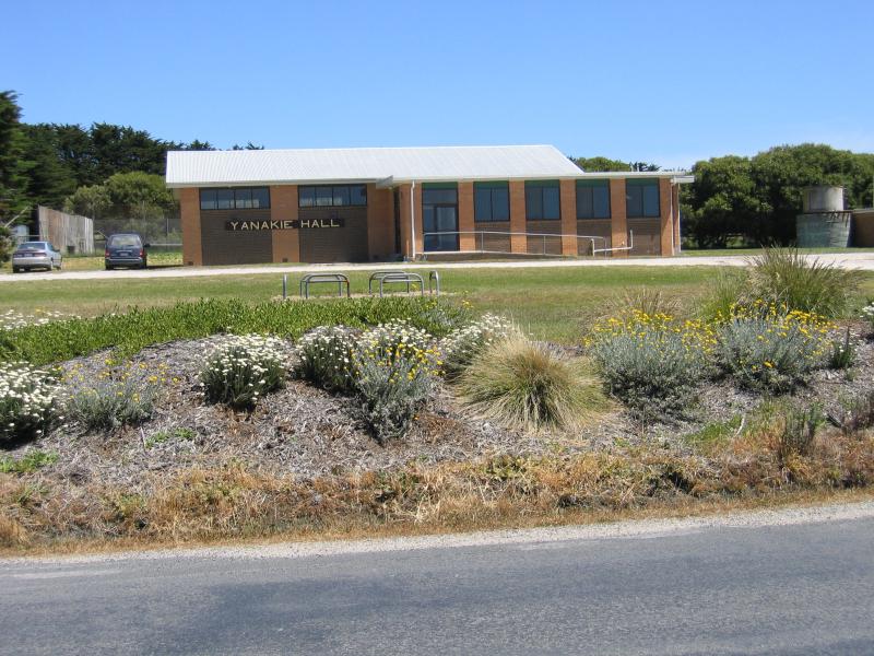 Yanakie - Town centre, Wilsons Promontory Road near Millar Road: Yanakie Hall, corner Wilsons Promontory Rd and Millar Rd