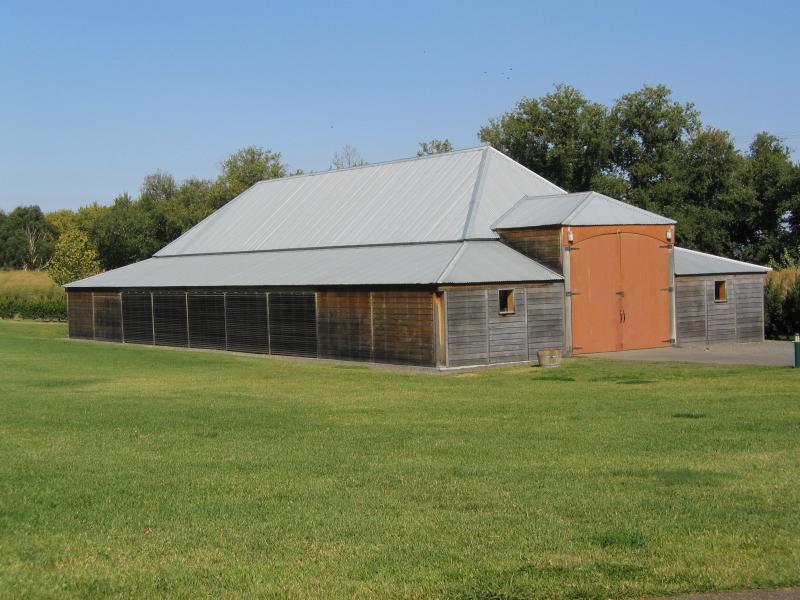 Yarra Glen - Chateau Yering and Yering Station Winery: Historic Old Barn, dating from around 1850, now used as a function venue