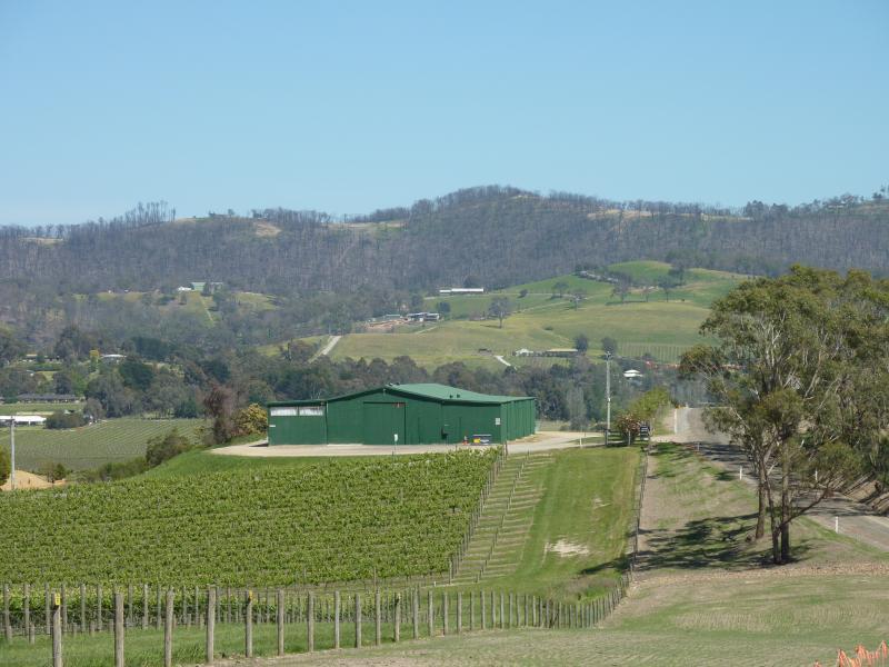 Yarra Glen - Gulf Road at Balgownie Estate: View west along Gulf Rd