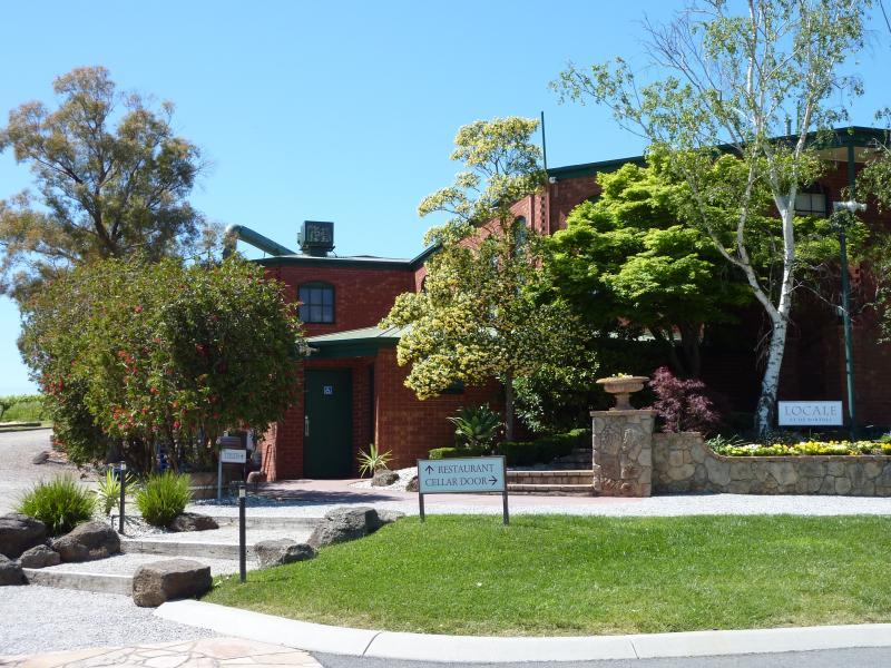 Yarra Glen - De Bortoli Winery, Pinnacle Lane, Dixons Creek: View of restaurant and cellar door from car park