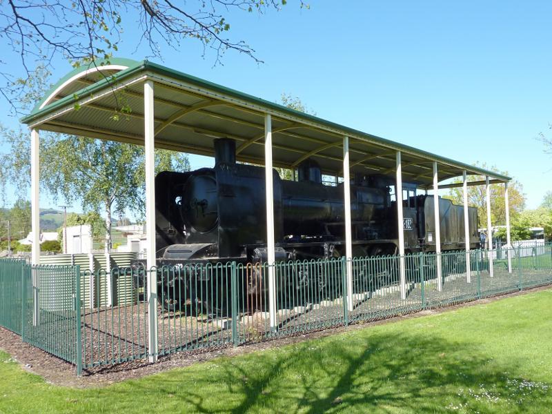 Yarragon - Waterloo Park, Princes Highway service road between Murray Street and Rollo Street: Steam train display