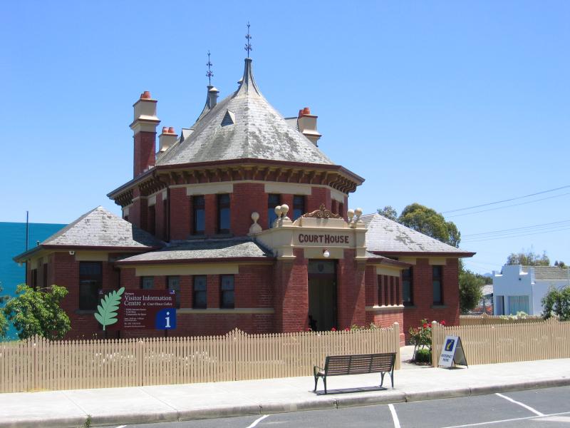 Yarram - Shops, Commercial Road: Old Court House (now Visitor Information Centre and Gallery), Commercial Rd at Rodgers St