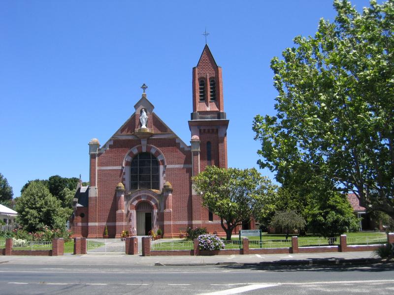 Yarram - Around Yarram: St Marys Catholic Church, corner Commercial Rd and Buckley St