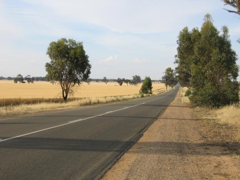 Yarrawonga - Around Yarrawonga and outskirts - Fields, view north along Benalla - Yarrawonga Rd, 6 km south of Yarrawonga