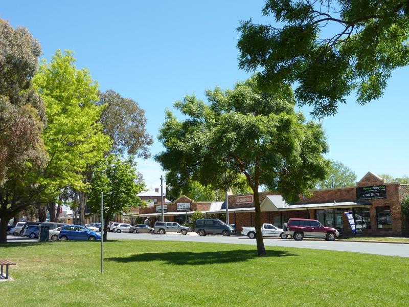 Yea - Shops and commercial centre, High Street - North side of High St, west of Hood St