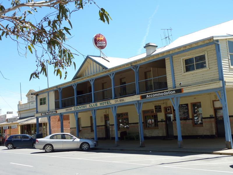Yea - Shops and commercial centre, High Street - Country Club Hotel, north side of High St