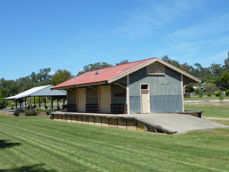 Yea - Former Yea railway station and surrounding parkland: Station sheds